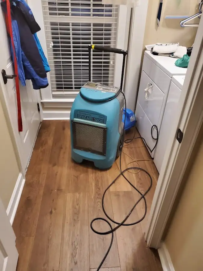 Commercial dehumidifier deployed for Flood Damage Cleanup in Eagle Mountain